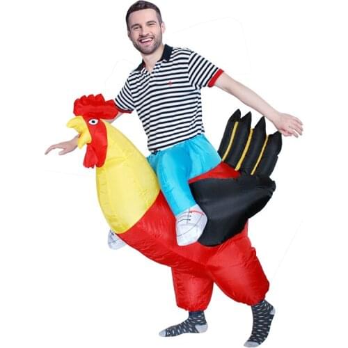 WELIVENICE Kids Adult Carnival Purim Costume Inflatable Costume Fan Operated Adult Cosplay Cock
