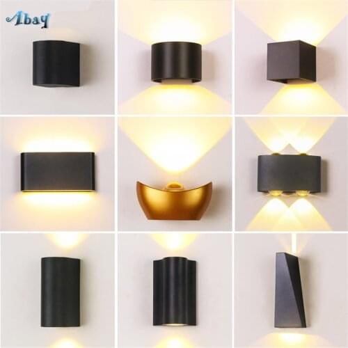 Modern Creative LED Wall Lamps Bedside Outdoor IP63 Waterproof Wall Lights Living Room Background Staircase Corridor Fixtures
