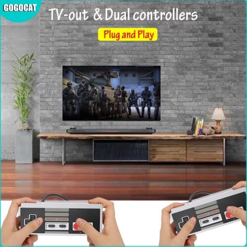 2019 New Mini Retro Classic Video Game Console Built-in 620 Games 8 Bit PAL & NTSC Family TV Handheld Game Player Double Gamepad