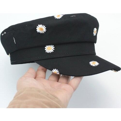 NEW Spring Summer Hats Women Berets Flower Embroidery Beret Korean Fashion Female Hats