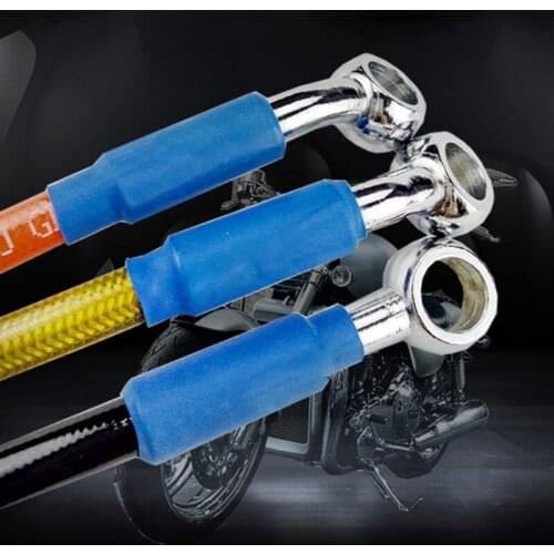 Stainless Steel Braided Cable 400mm-1500mm Universal Motorcycle Brake Oil Hose Line Pipe Hydraulic Reinforce Accessory Wholesale