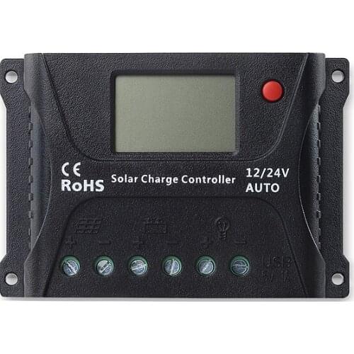 10A PWM HP2410 12V24V10A Solar charger controller regulator LCD Display