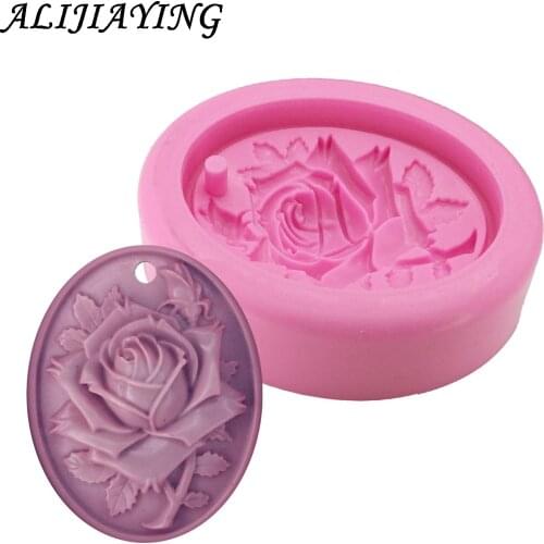 DIY Silicone Candles Aroma Wax Tablets Mould Handmade Dried Flowers Aroma Wax Tablets Silicone Soap mold D1239