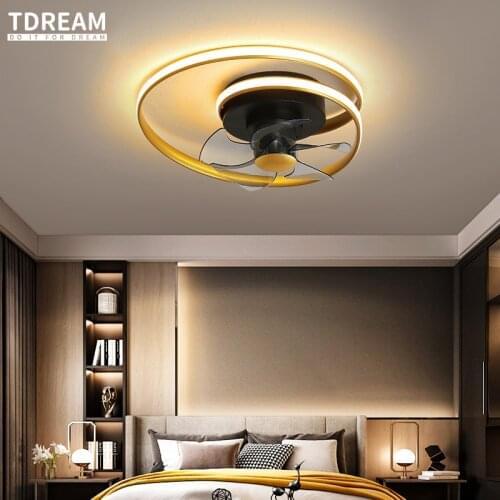 Remote Control of Modern Intelligent Ceiling Fan Lamp Can Be Used for Bedroom Living Room Lighting