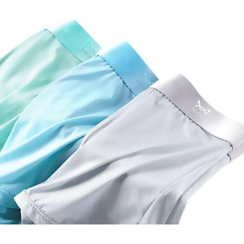 Mens Boxers Cat People non-trace Ice Silk Underwear Pants Are Loose Thin Section Summer Shorts The Four Pair Of Drawers
