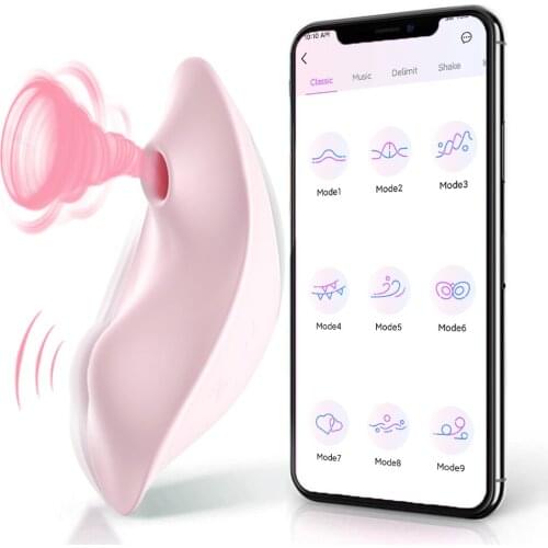 APP Remote Control Wearable Sucking Vibrator Sucker Vibrator Vagina Clitoris Stimulator Double motor Oral Sex Toys for Women