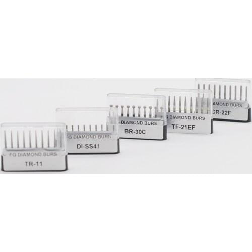 Dental Clinic 1.6mm High Speed Handpiece Polishing Diamond Bur Drill Kit For Dentist Supplies