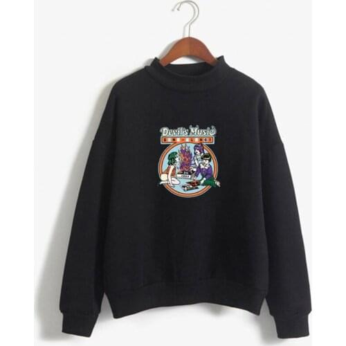 Devilis music sweatshirt Vintage Devils Music singing along Womens sweatshirt Printed Cartoon Graphic hoodie Custom Oversize Autumn And Winter Vintage 80 s 90 s Kleidung Harajuku Streetwear