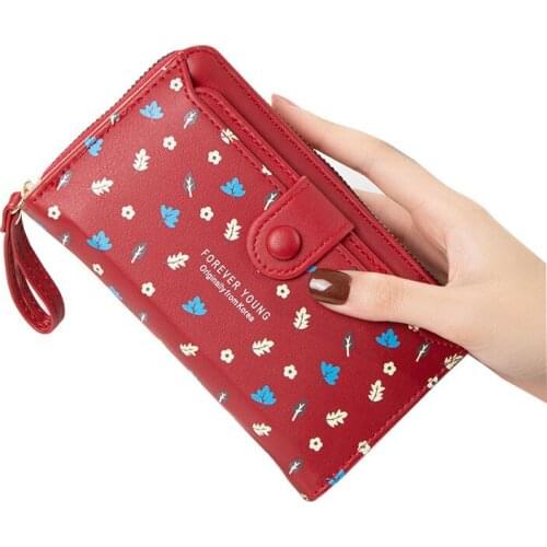 Wallet Women 2021 Lady Short Wallets Clutch bag Small floral change wallet high-capacity Coin Purse Many card holder Carteira