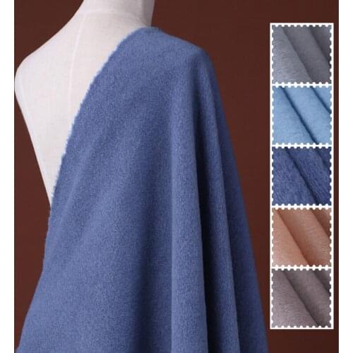 145CM Wide 360G/M Weight Pink Blue Wool Fabric for Autumn and Spring Winter Coat Jacket Dress E887