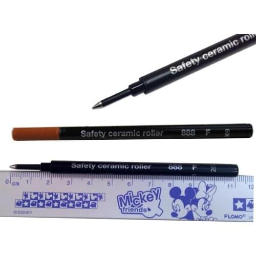 24 PCS/LOT Ceramic RollerBall pen refill BLACK or BLUE Schmidt SRC 888 F executive stationery set student supplies