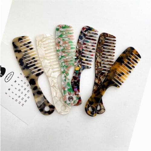 Acetate Anti-static Massage Comfortable Colorful Hair Combs Hairdressing Comb Hair Brush For Women Girls Hair Styling Tools