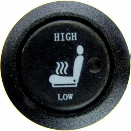 Free Shipping 2 seats installed new switch car seat heater universal round switch carbon fiber heated pads seat warmer
