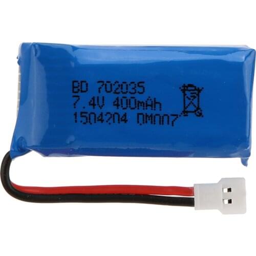 DM007 Battery New Upgraded 400mAh 30C 7.4V 2S Lipo Battery for RC Quadcopter DM007 Parts