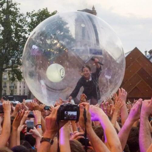 Free Shipping 2.5m 0.8mm Pvc Inflatable Water Walking Ball Human Hamster Ball Zorb Ball Plastic Ball Water Dance Balloon Game