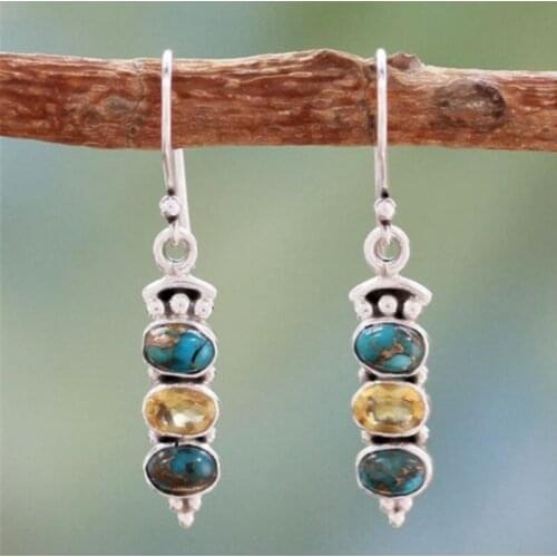 Bohemian Earrings for Women Indian Jewelry Green Stone Earrings Bridal Engagement Earrings Jewelry