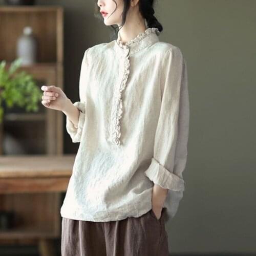 BORISOVICH Stand-up Collar Blouses