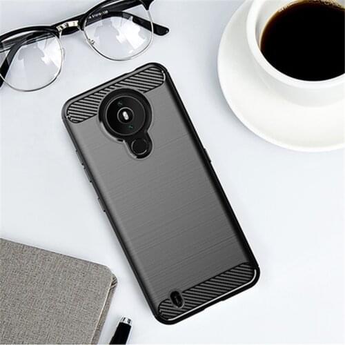 For Nokia 1.4 Case Rubber Silicone Shockproof Carbon Fiber Cover For Nokia 1.4 Nokia1.4 Phone Case For Nokia 1.4 Case 6.52 inch