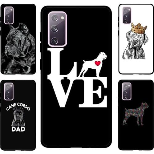 Cane Corso Italian Mastiff Anime For Samsung S20 FE S8 S9 S10 S10e S21 Case For Galaxy Note 20 Ultra Note 10 Plus Coque