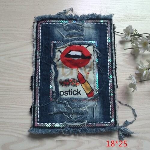 Repair Elbow Knee Patches Sewing On For Clothing Jeans Stripes Stickers Embroidered Badge Children Velcro Large Hole Accessories