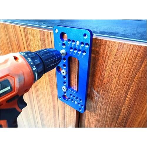 DIY Woodworking Drilling locator Wardrobe Door Cabinet Positioner Handle punch locator Drill Guide Sleeve