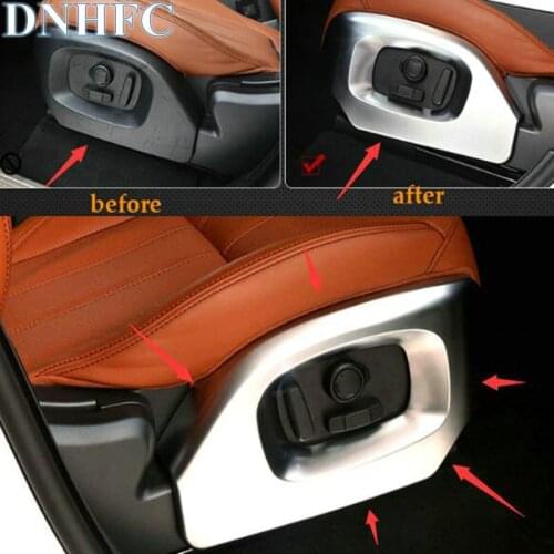 DNHFC 2PCS Seat adjustment switch decorative panel sequins for Land Rover Range Rover Sport Vogue 2014-2017
