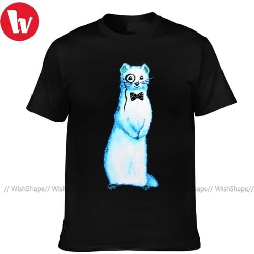 Ferrets T Shirt Man Funny 100 Percent Cotton Graphic Tee Shirt Short-Sleeve Classic T-Shirt Oversized