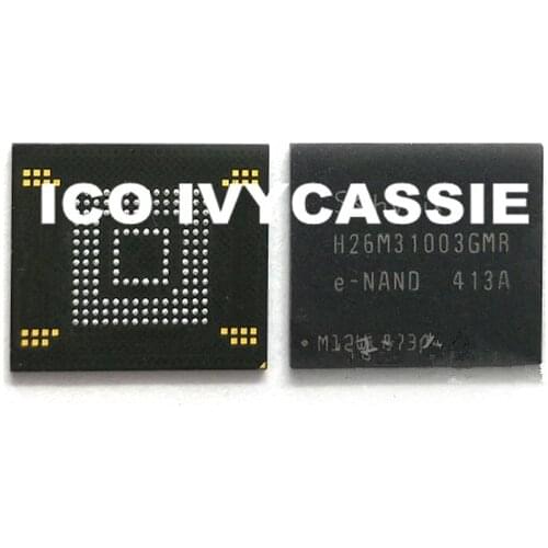 H26M31003GMR eMMC 4GB NAND flash memory IC chip BGA153 Used 100% Tested Good