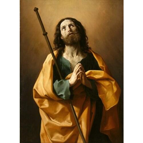 Good painting- Spain Santiago Christianity Catholic Saint James the Greater PRINT art painting ON CANVAS --FREE SHIPPING