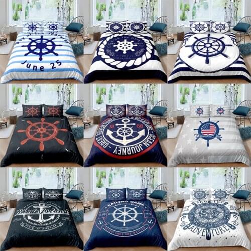 Dekbedovertrek 240x220 Compass Bedding Set Boys Teens 3D Sunset Duvet Cover Bedclothes 2/3pcs Home Luxury Housse De Couette