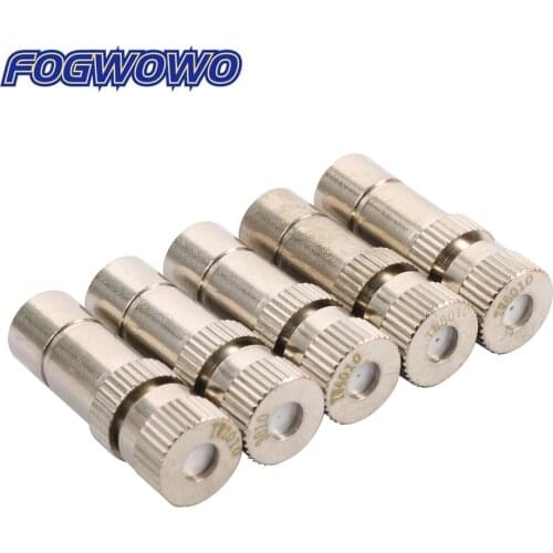 Low pressure 8mm Brass nickel plated Quick-connect Atomizing Nozzle Garden Landscaping Irrigation Cooling Sprinkler Sprayer 60Pc
