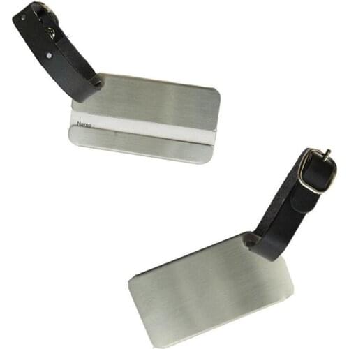 Metal Luggage Tags Stainless Steel Tag for Travel Luggage Identifier Suitcase Bag Labels Travelling Accessoires