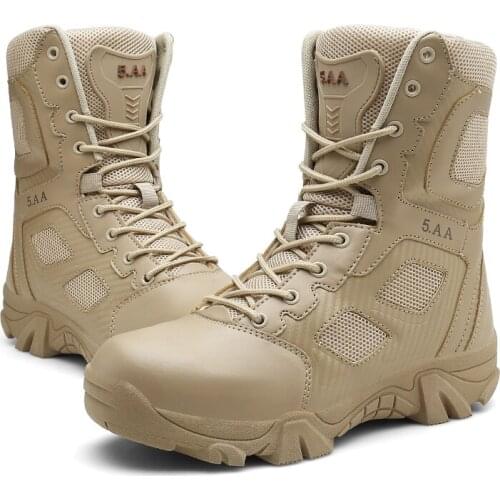 New Winter Autumn Men Military Boots Quality Special Force Tactical Desert Combat Ankle Boats Army Work Shoes Leather Snow Boots
