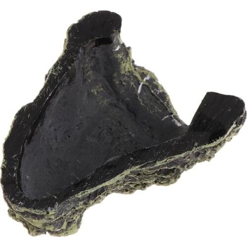 New Reptile Cave Turtle Bask Back Caves Platform Case Decoration Landscape Resin Lifelike Habitat Hide Rock For Lizard Snake