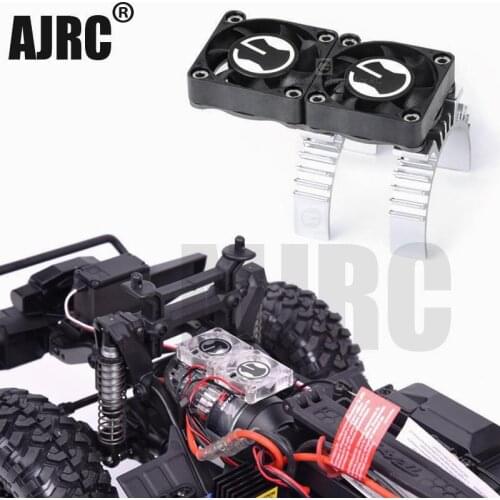 1/10 Climbing Car Upgrade Part Traxxas Trx-4 T TRX4 Defender Bronco TRX-6 Heat Sensitive Radiator Motor Cooling 2 Fan 2019 new