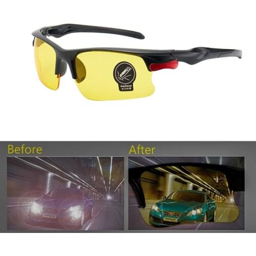 Night-Vision Glasses Protective Gears Sunglasses Night Vision Drivers Goggles Driving Glasses Interior Accessories Anti Glare