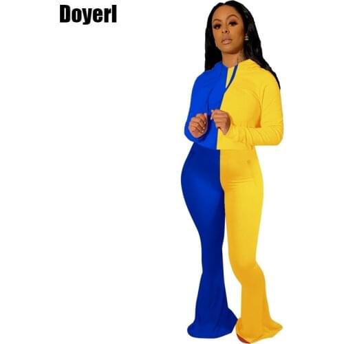 Autumn Winter Women Tracksuit 2 Piece Set Long Sleeve Sweatsuit Flare Pants Set for Women Sportwear Casual Two Piece Outfits Set