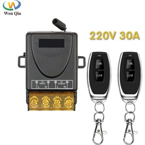 433Mhz Remote Control Switch AC220V 30A Hign power On off Remote Control Transmitter for Water Pump Motor LED/Electric Appliance