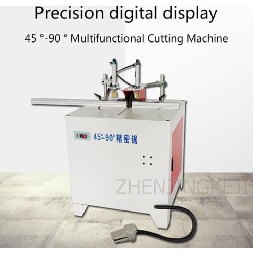 Sliding Door Saw Multifunction Semiautomatic 45 ° -90 ° Aluminum Alloy High Precision Cutting Machine Wood Electric Chamfer Tool