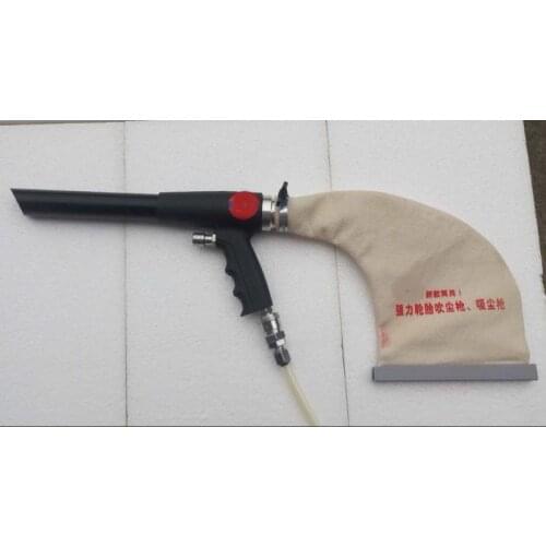 New 1pcs 2in1 Pneumatic vacuum cleaner gun Blowing guns with 2 Nozzle Pneumatic Tool