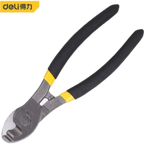 Deli 6 Inch Cable Shear Cable Cutter Electric Wire Cable Wire Stripper Cutting Plier Hand Tools Multifunctional Scissors