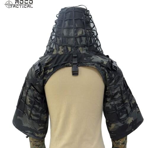 ROCOTACTICAL Breathable Sniper Ghillie Suit Foundation Camouflage Hunting Ghillie Suit Woodland/CP/Digital Woodland/ACU