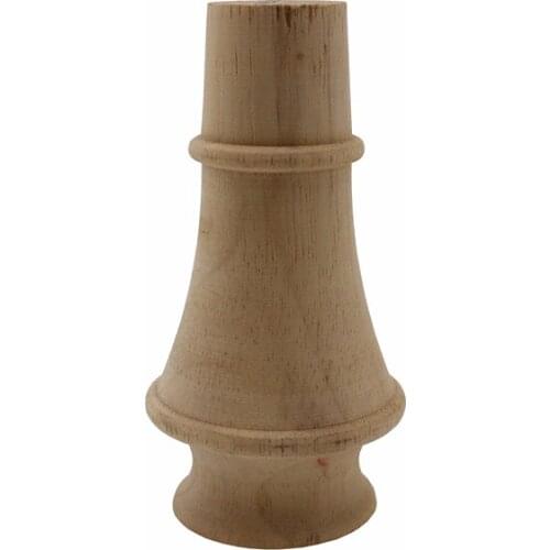 RUNBAZEF Bed Pillar Cabinet Small Solid Head Round Ball Staircase Wood Carving Handrail Cylindrical Column Furniture Applique