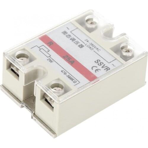 Solid-State Voltage Regulator Single Phase Relay Module Low Frequency SSVR-25A-VA 24-380V AC