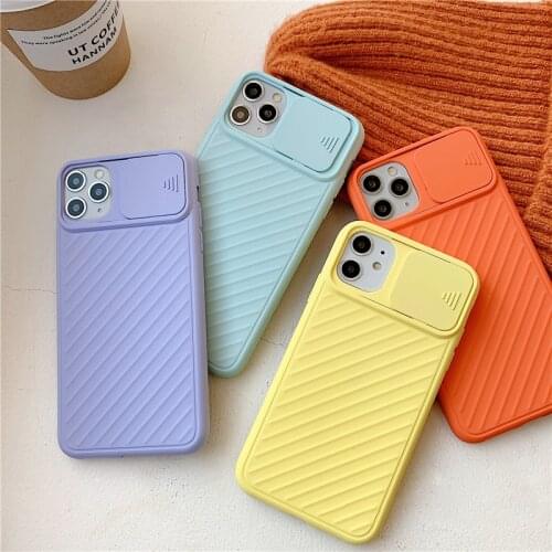 Camera Protection Phone Case For iPhone 11 11 Pro Max XR XS Max 6 6S 7 8 Plus 11 Pro Candy Color Soft Silicone Airbag Back Cover