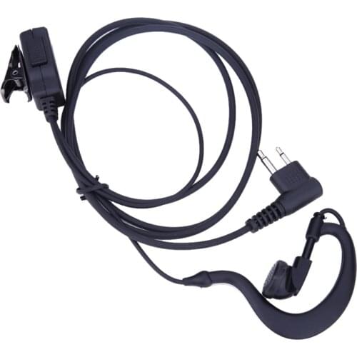 1m 2-Pin Earpiece Headset PTT Mic for Motorola CB Radio CP88 CP040 CP100 CP110 XV1100 XV2100 AXV5100 XU1100 Walkie Talkie