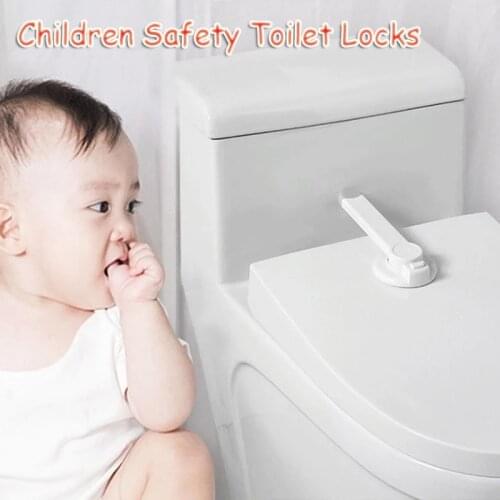2PCS Baby Safety Toilet Locks Children Bathroom Proof Toilet Seat Lock Kids Safety Care Newborn Protection Boys Girls Room Deco