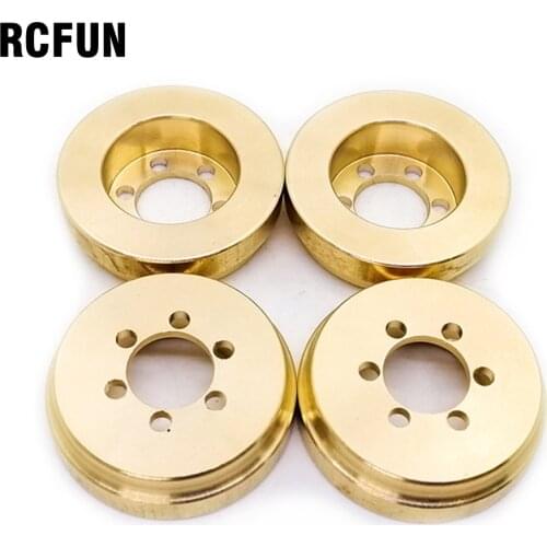 2pc Brass 64g Internal Counterweight for 1.9 2.2 inch Wheel Rims Axial SCX10 90046 D90 TF2 TRX4 S238