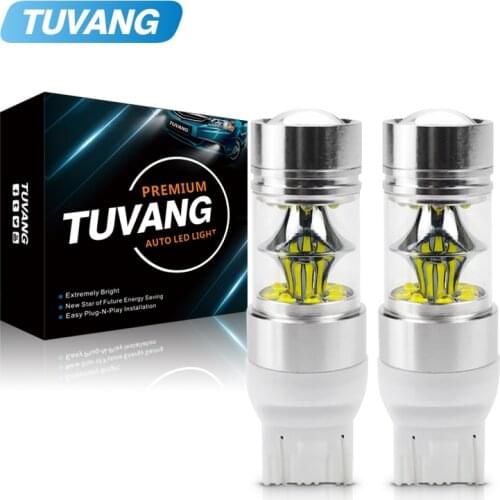 2x High Power T20 7443 W21/5W 1157 7440 7443 LED Bulbs 100W CREE Chip Car Reverse Lights Signal Backup DRL Replacement Lamp