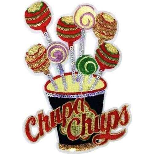 Watermelon Sequined Fruits Patches Sew on Ice Cream Stickers for Bags DIY Jeans Sweaters Applique Handmade Sewing Patchwork